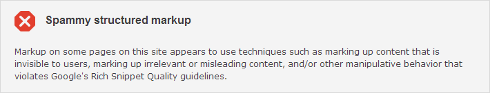 Spammy structured markup